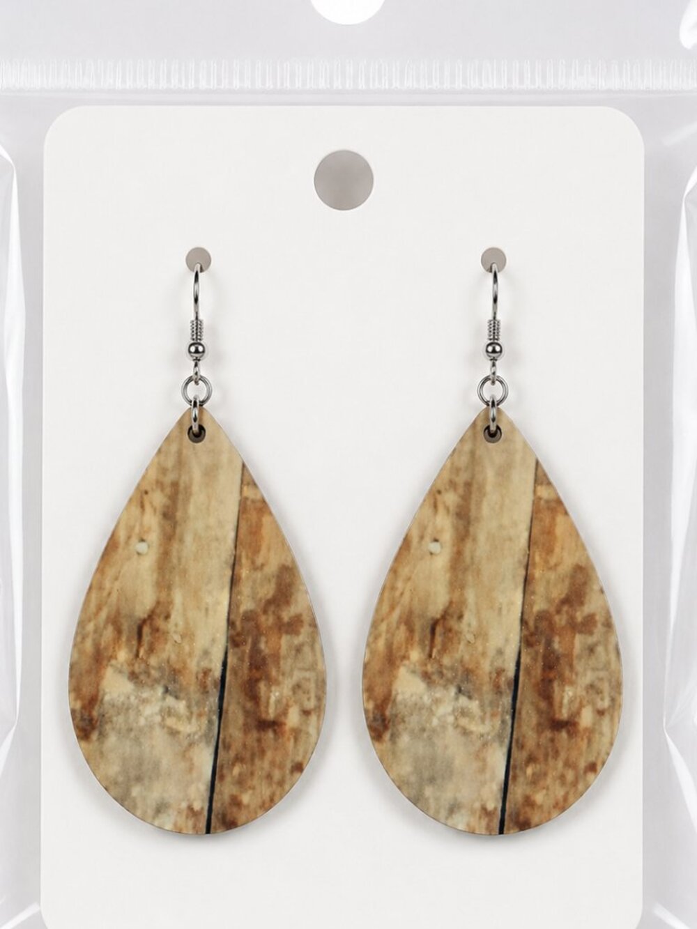 Wood Print earrings